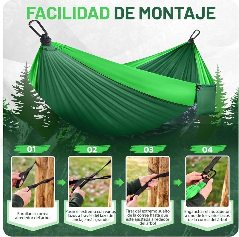 HAMACA COMPACTA VERDE - 3