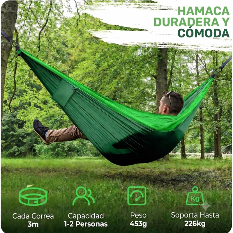 HAMACA COMPACTA VERDE - 5