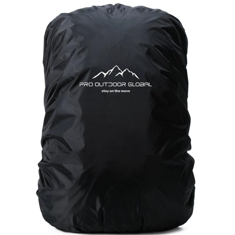 CUBRE MOCHILA CONTRA AGUA IMPERMEABLE FUNDA 45LTS NEGRA - 1