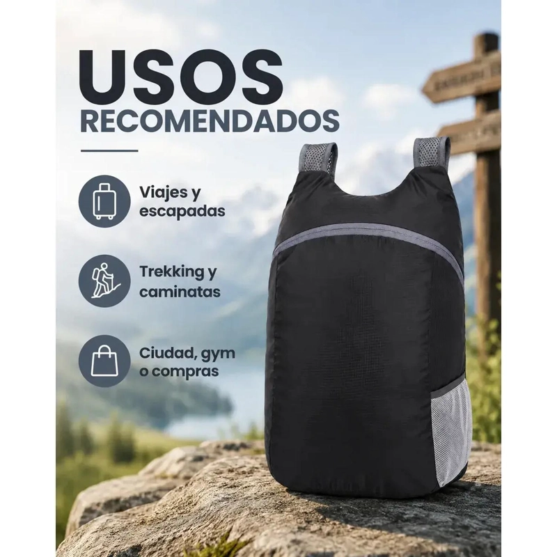 MOCHILA ULTRA COMPACTA IMPERMEABLE 17 LTS - 3