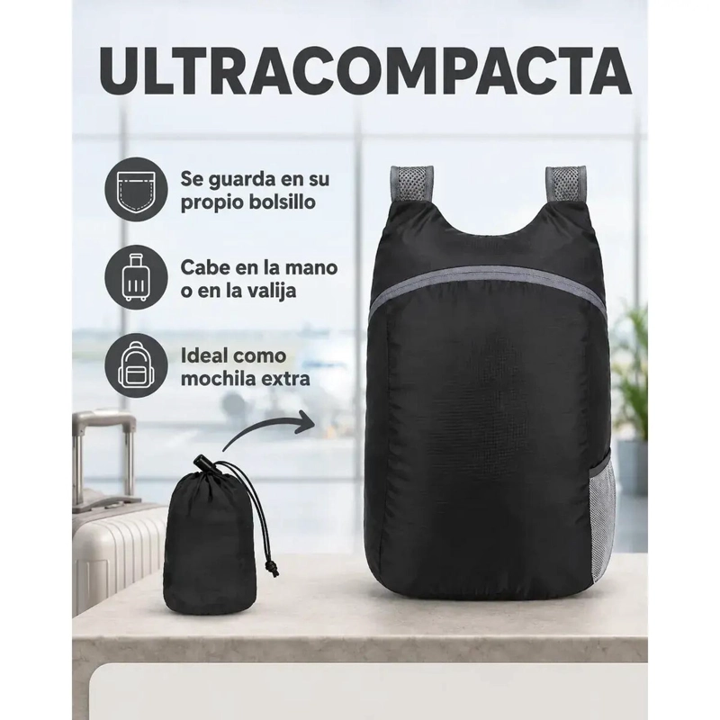 MOCHILA ULTRA COMPACTA IMPERMEABLE 17 LTS - 5