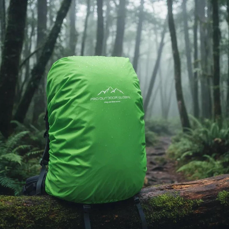 CUBRE MOCHILA CONTRA AGUA IMPERMEABLE FUNDA 45LTS VERDE - 2