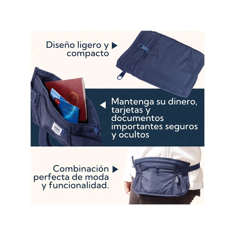 BANANO PARA VIAJES PRO OUTDOOR AZUL - 4