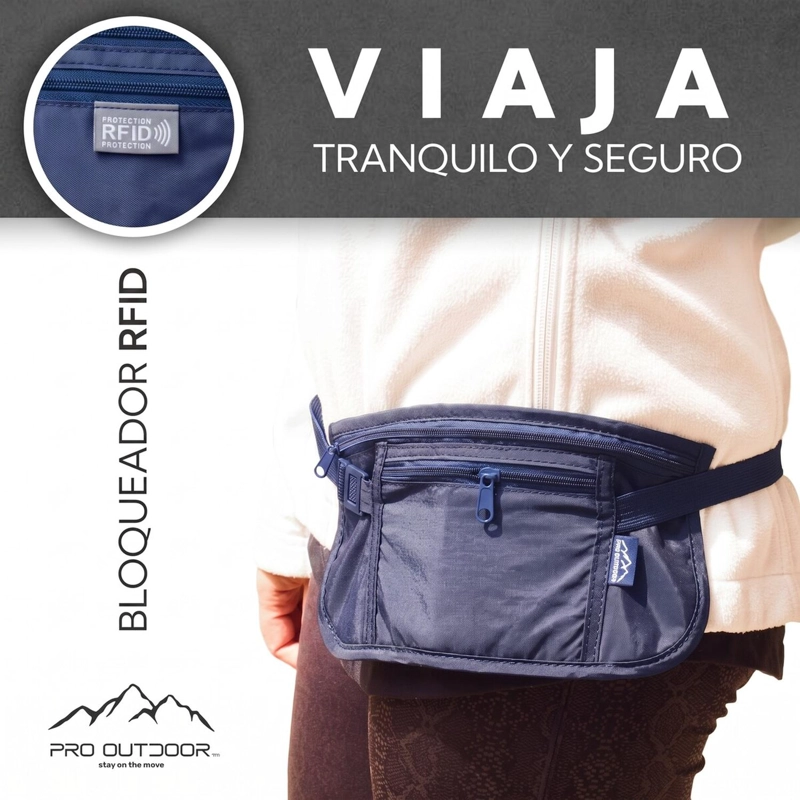 BANANO PARA VIAJES PRO OUTDOOR AZUL - 8