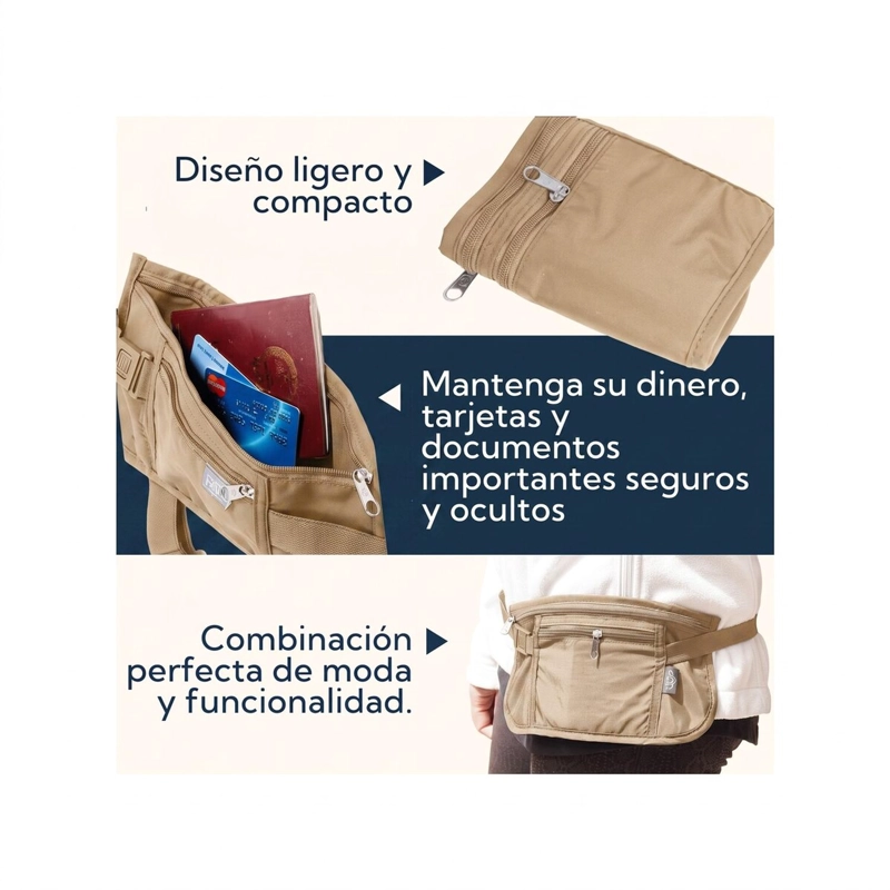 BANANO PARA VIAJES PRO OUTDOOR BEIGE - 4
