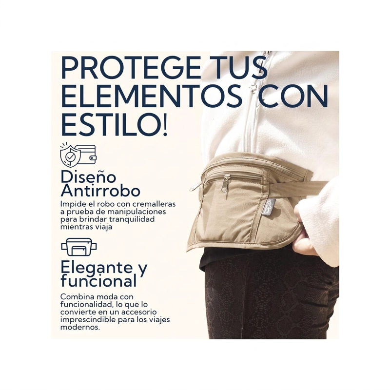 BANANO PARA VIAJES PRO OUTDOOR BEIGE - 7