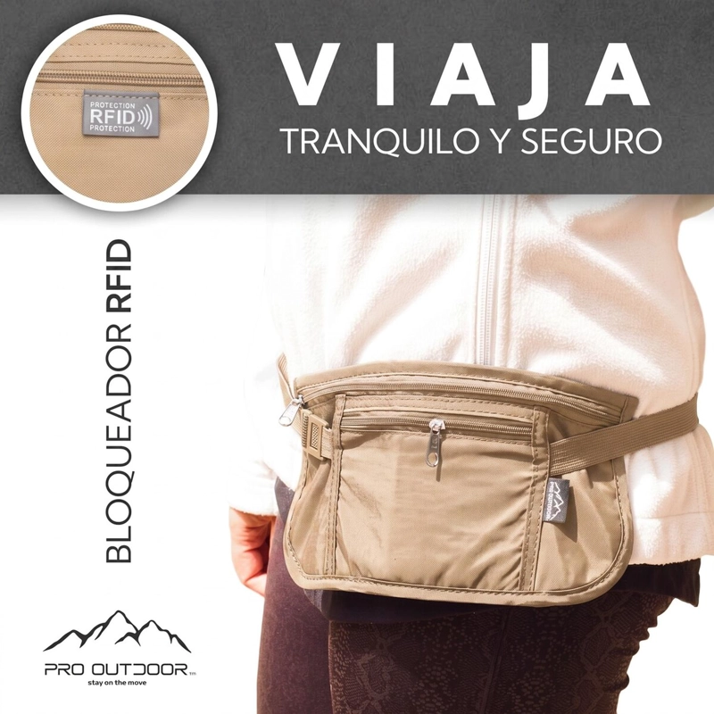 BANANO PARA VIAJES PRO OUTDOOR BEIGE - 8