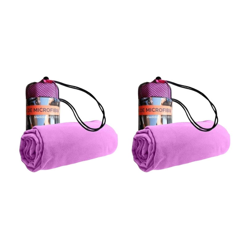 PACK 2 TOALLAS MICROFIBRA SUEDE MORADA - 1