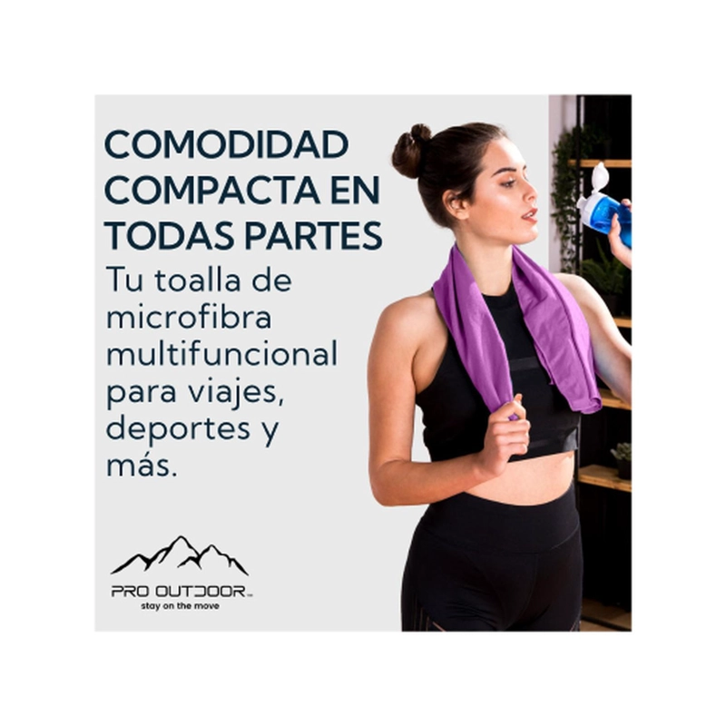 PACK 2 TOALLAS MICROFIBRA SUEDE MORADA - 3