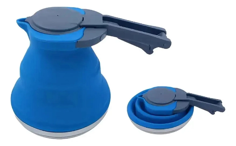 KIT TETERA PLEGABLE AZUL + HAMACA COMPACTA AZUL CAMPING - 6