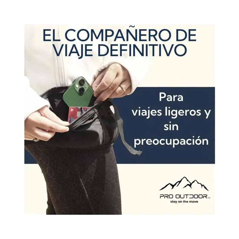 PACK 2 BANANO DE SEGURIDAD IMPERMEABLE PRO OUTDOOR NEGRO - 2
