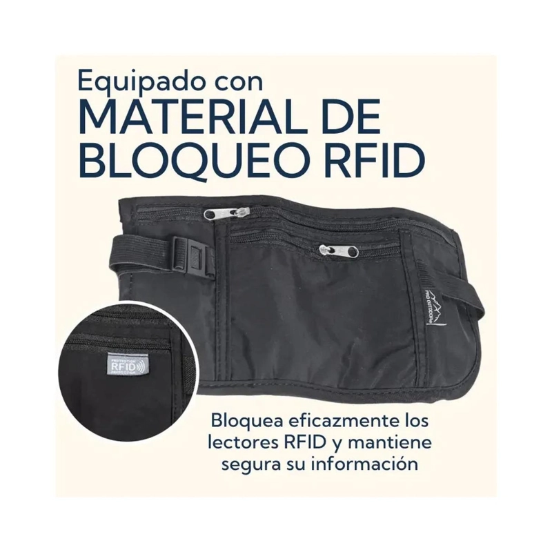 PACK 2 BANANO DE SEGURIDAD IMPERMEABLE PRO OUTDOOR NEGRO - 3