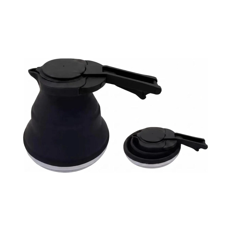 HAMACA COMPACTA AZUL + TETERA PLEGABLE NEGRA KIT CAMPING - 7