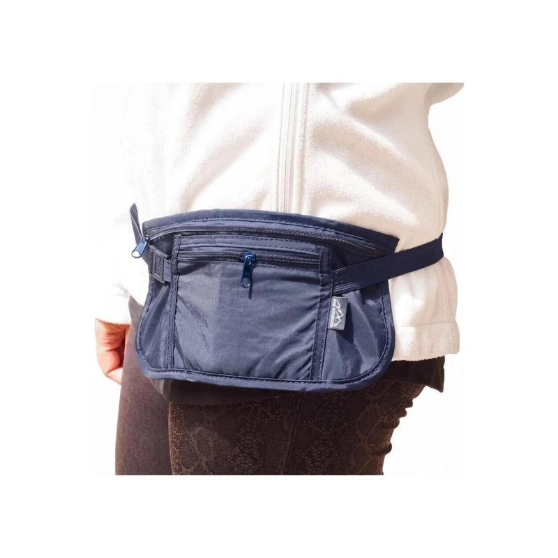 PACK 2 BANANO RIÑONERA DE VIAJE ANTIRROBO PRO OUTDOOR AZUL - 4
