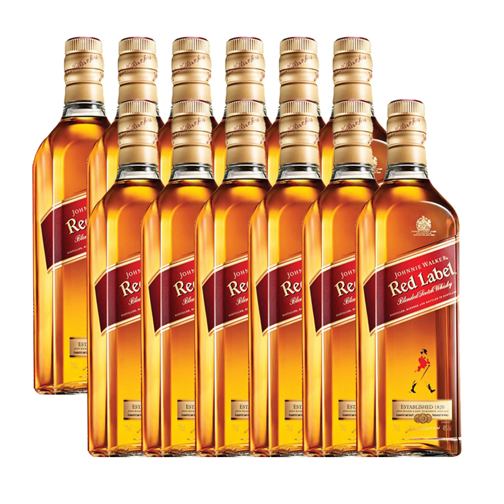 CAJA X 12 WHISKY JOHNNIE WALKER RED LABEL