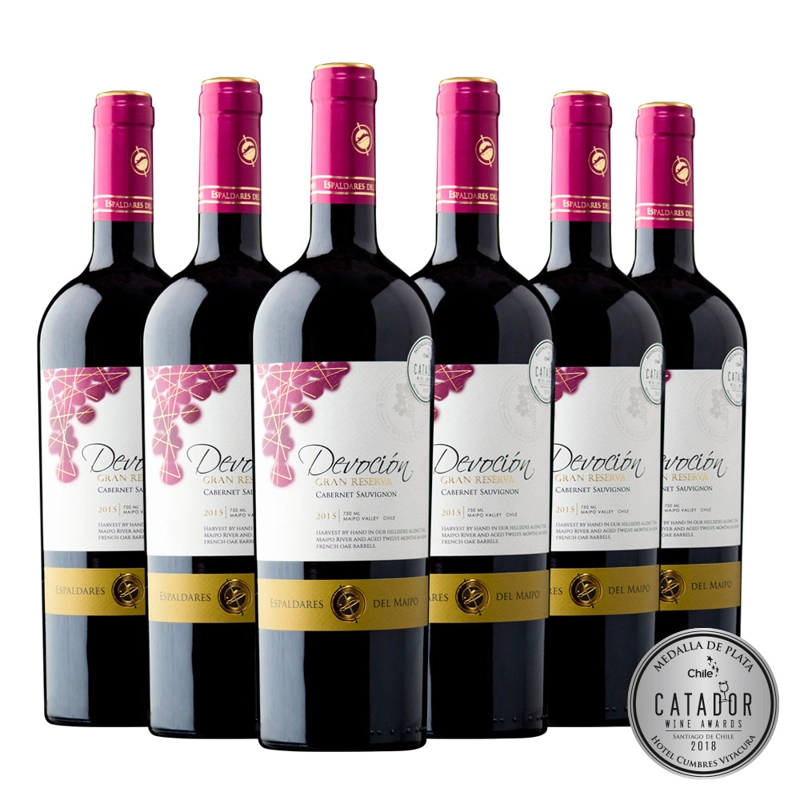 CAJA VINO X 6 VINOS GRAN RESERVA DEVOCION CABERNET SAUVIGNON - 1