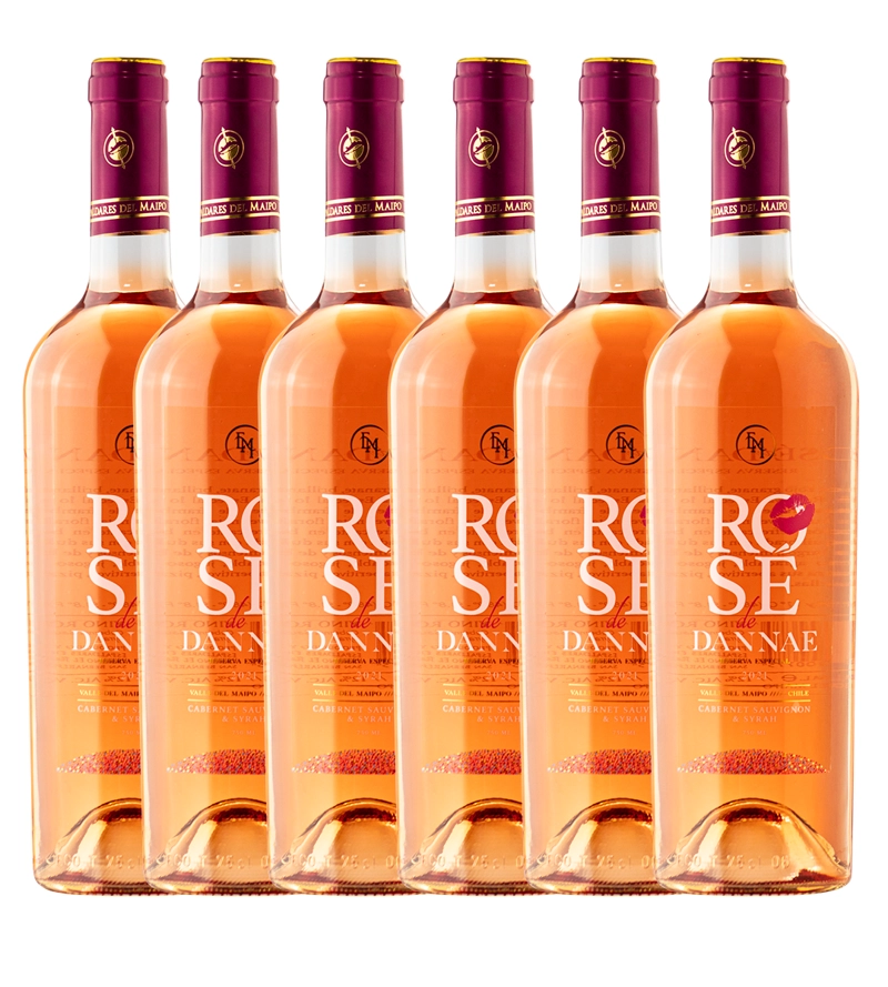 CAJA X 6 VINOS ROSE DE DANNAE CABERNET SAUVIGNON-SYRAH - 1