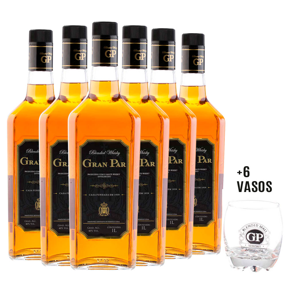 PACK WHISKY GRAN PAR X 2 BOTELLAS 1000 ML C/U - 1