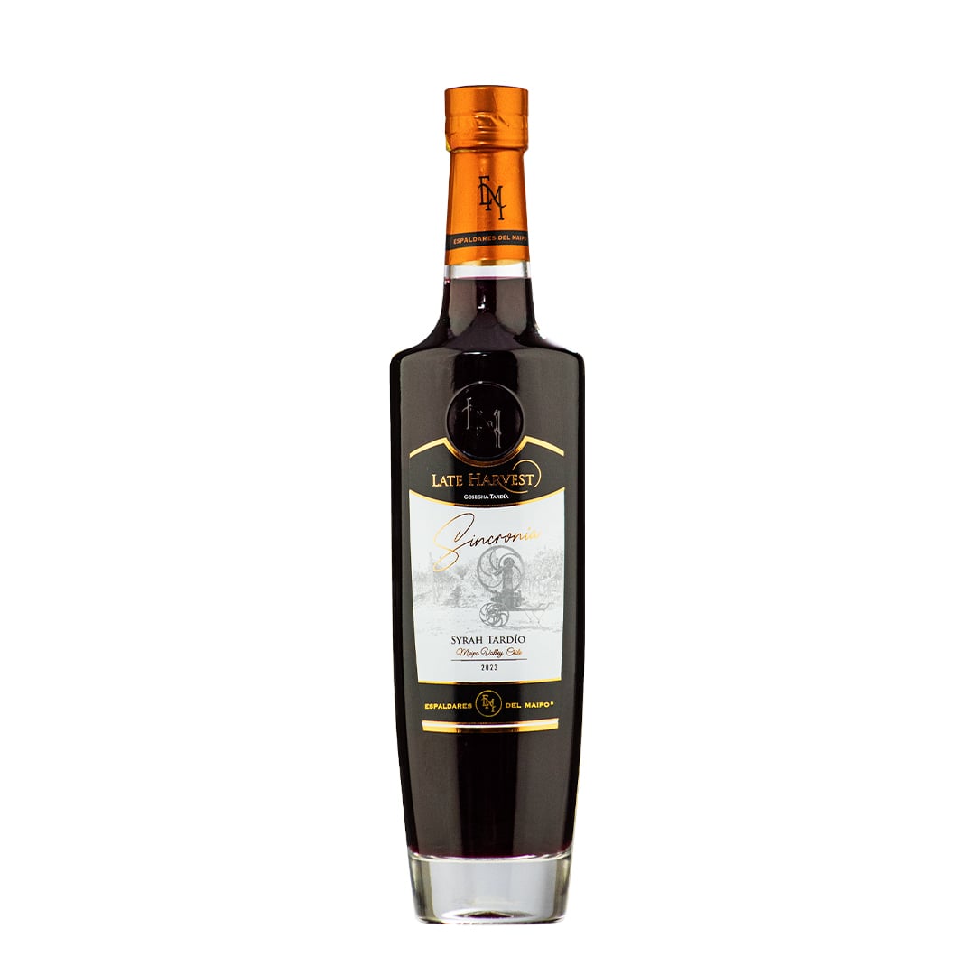 VINO TINTO LATE HARVEST SYRAH ESPALDARES DEL MAIPO CAJA 405 ML 6 UN TARDÍO - 2