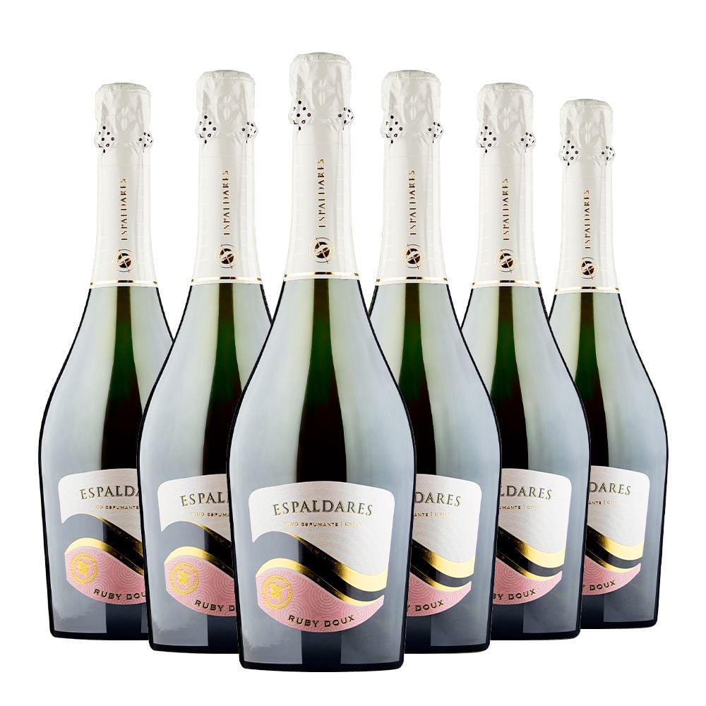 CAJA X 6 ESPUMANTES DULCE ESPALDARES RUBY DOUX CARMENERE - 1