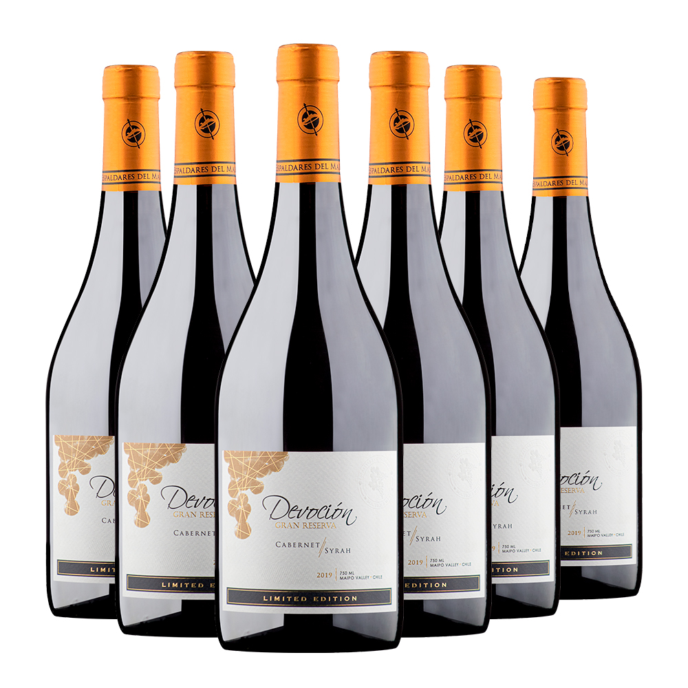 CAJA X 6 VINOS DEVOCION GRAN RESERVA BLEND CABERNET SAUVIGNON 50% Y SYRAH 50% - 1