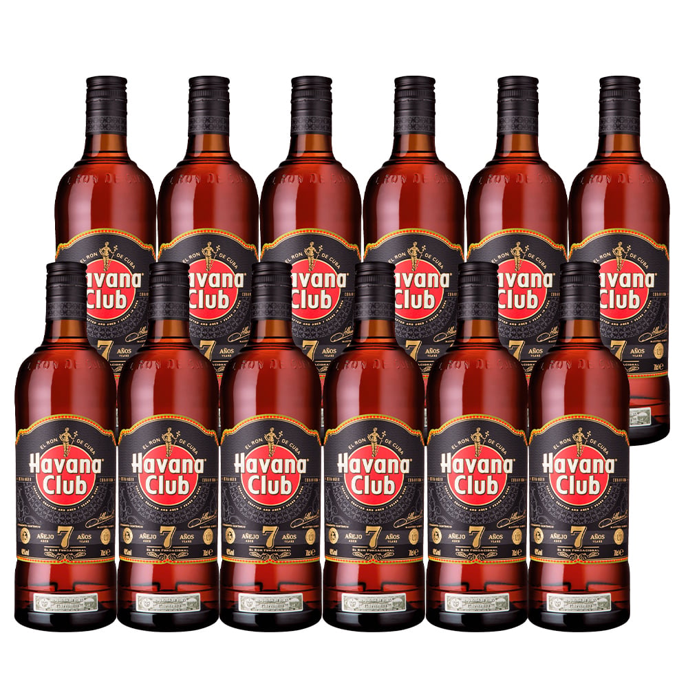 RON HAVANA CLUB X 12 UNID.AÑEJO 7 AÑOS 40º 750 CC - 1