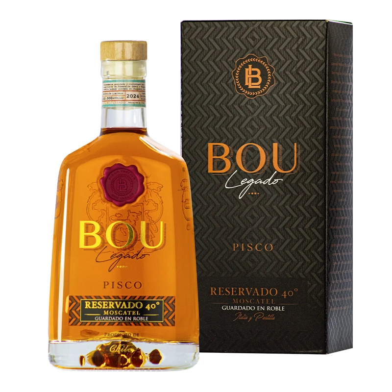 Cja x 6 Pisco Bou Legado Roble y Blanco 40º - 3