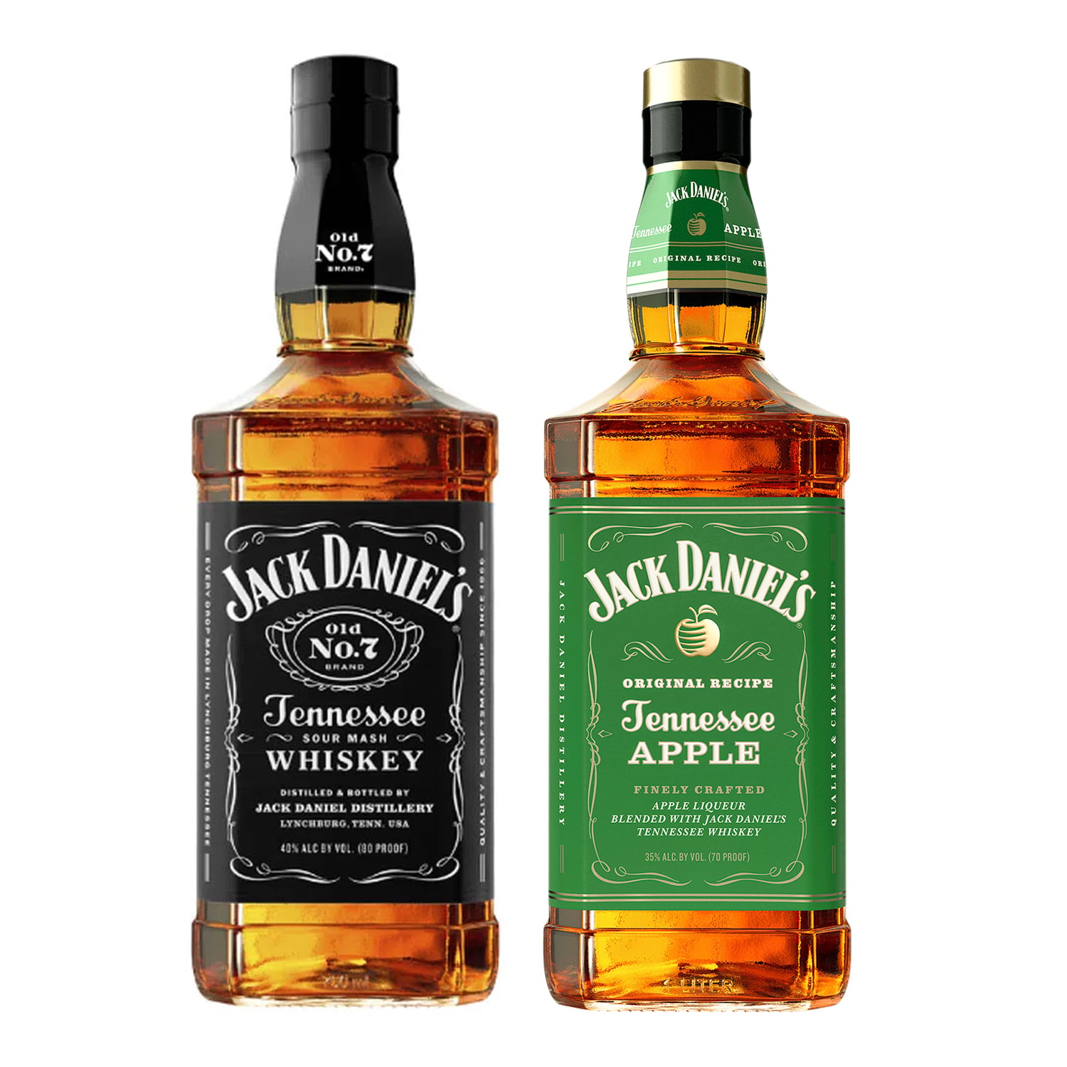 PACK JACK DANIELS Nº7 40º+ JACK DANIELS APPLE 35º - 1