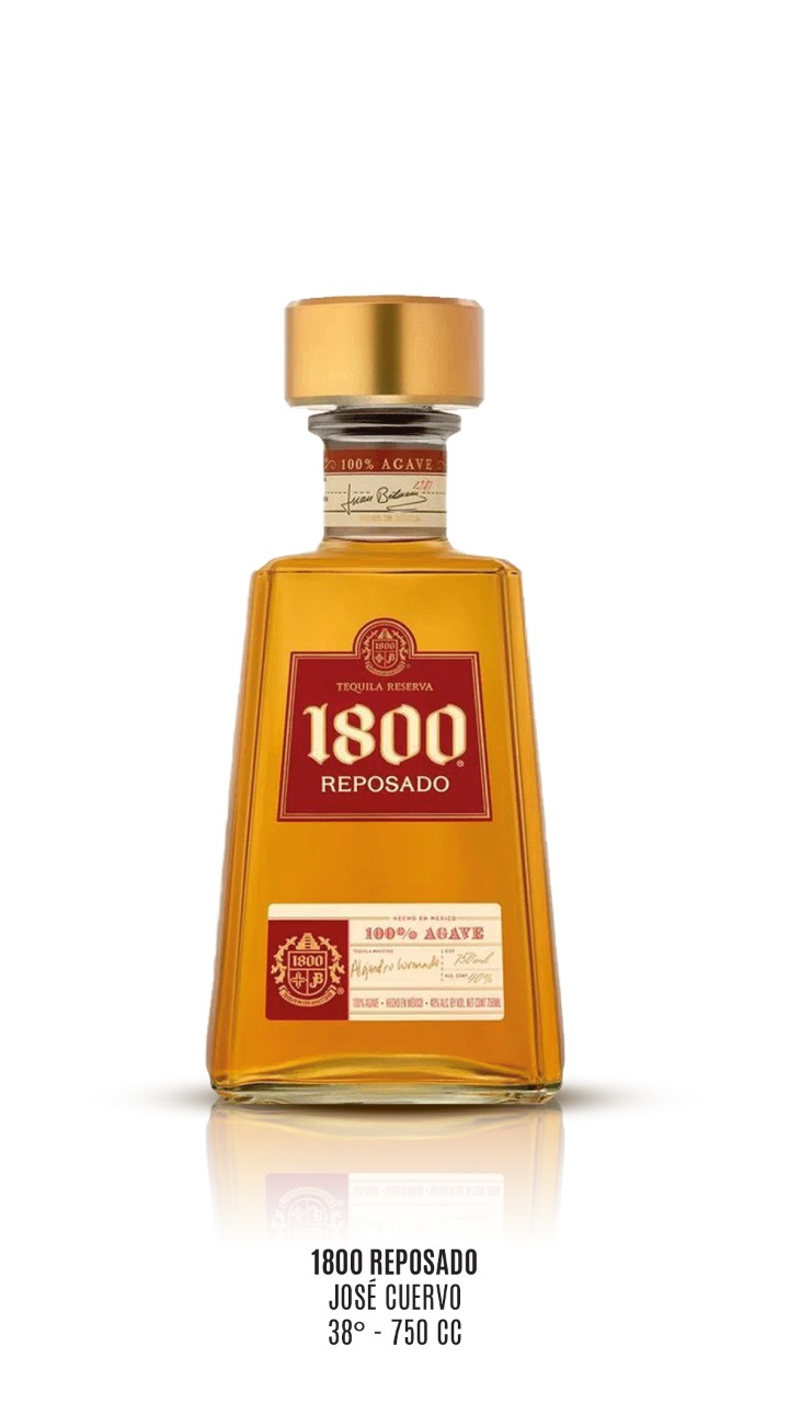 TEQUILA 1800 JOSE CUERVO REPOSADO 38º ALC - 750 ML - 1