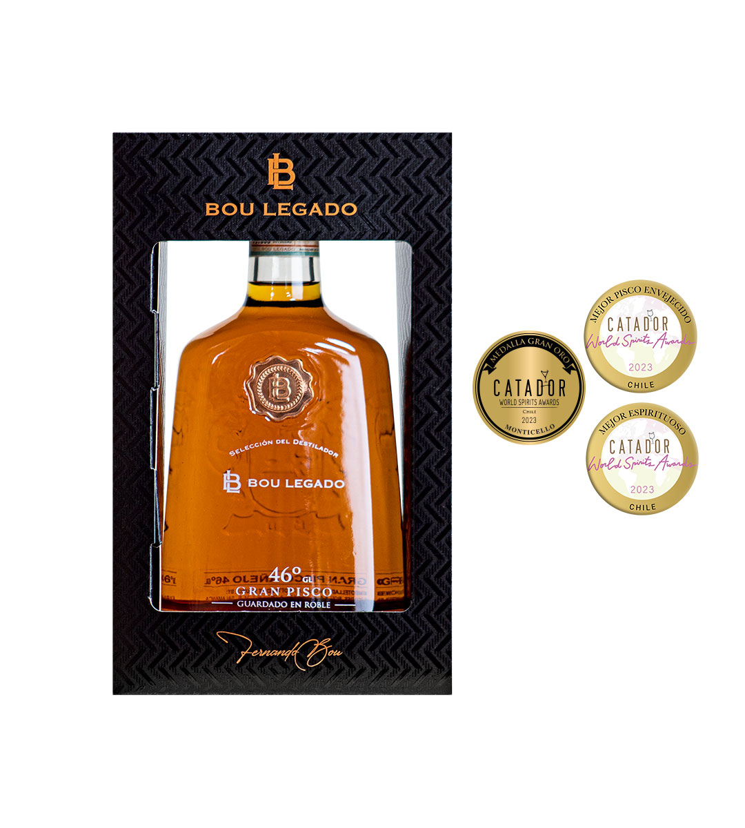 PISCO BOU GRAN LEGADO 46º SELECCION DEL DESTILADOR - 1