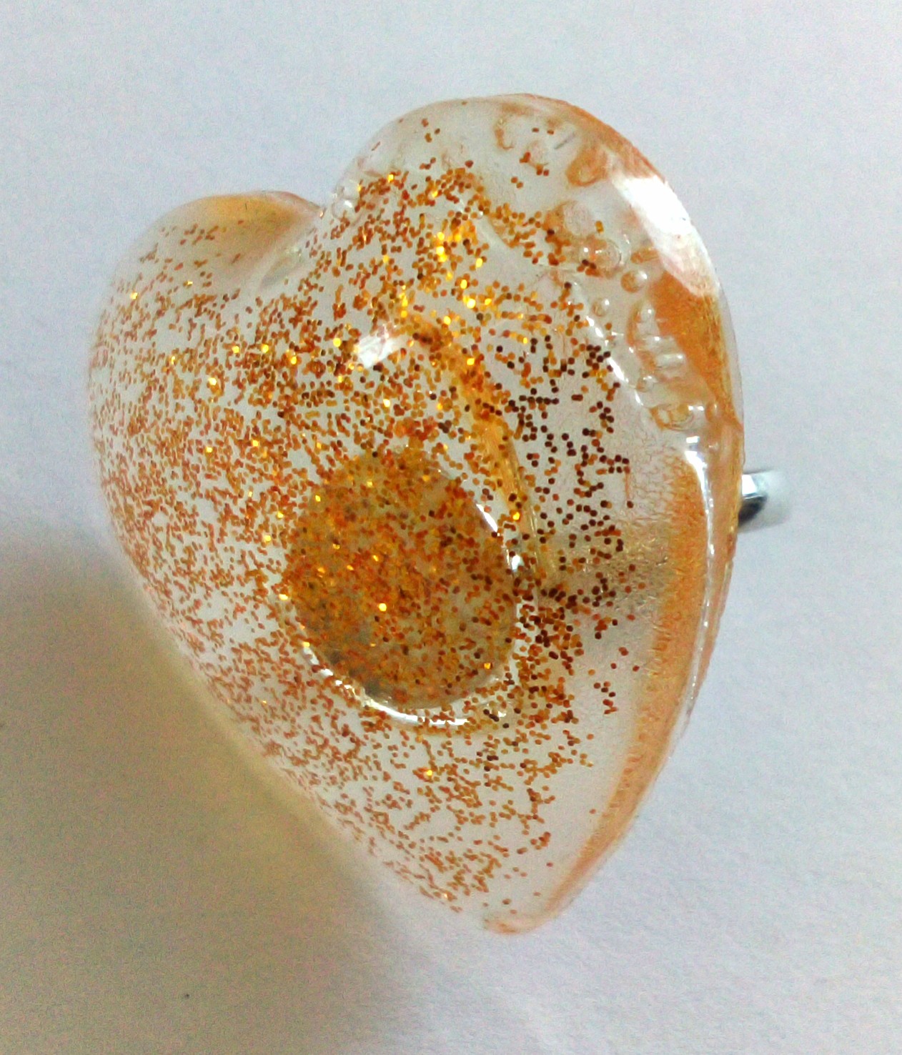 ANILLO CATHALIFAUDJOYAS CORAZON REGULABLE RESINA - 1