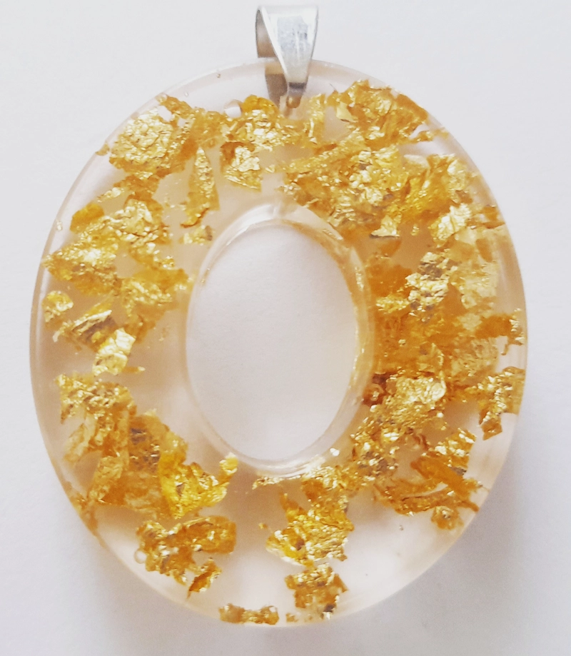 COLGANTE RESINA DORADO - 1