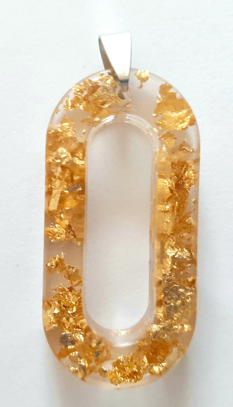 COLGANTE RESINA DORADO - 1
