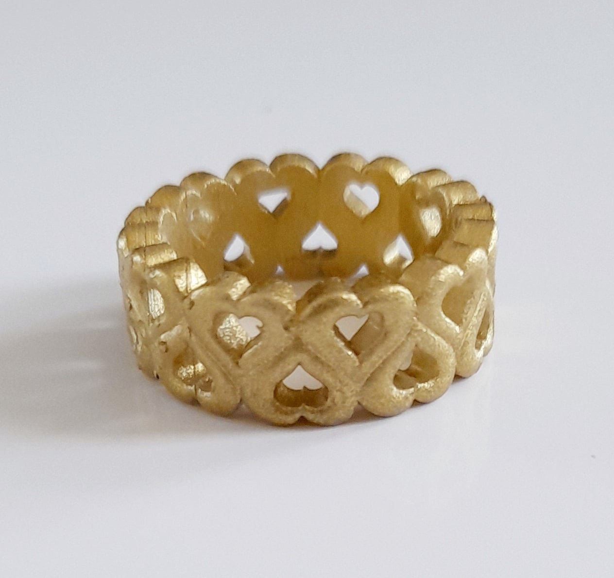 ANILLO CATHALIFAUDJOYAS RESINA DORADO TALLA 15.5 - 1