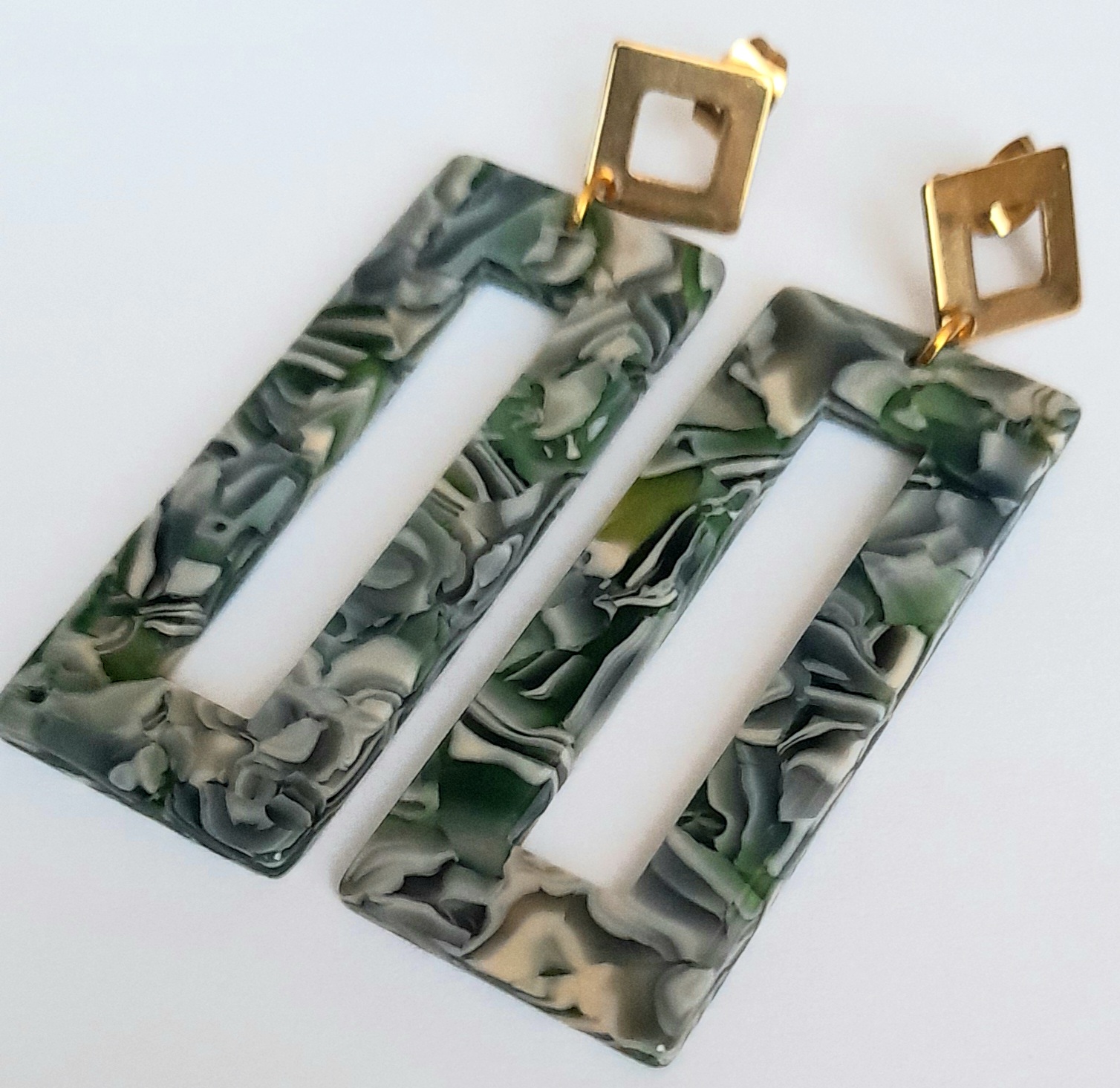 AROS RESINA MARMOLEADA RECTANGULAR - 1
