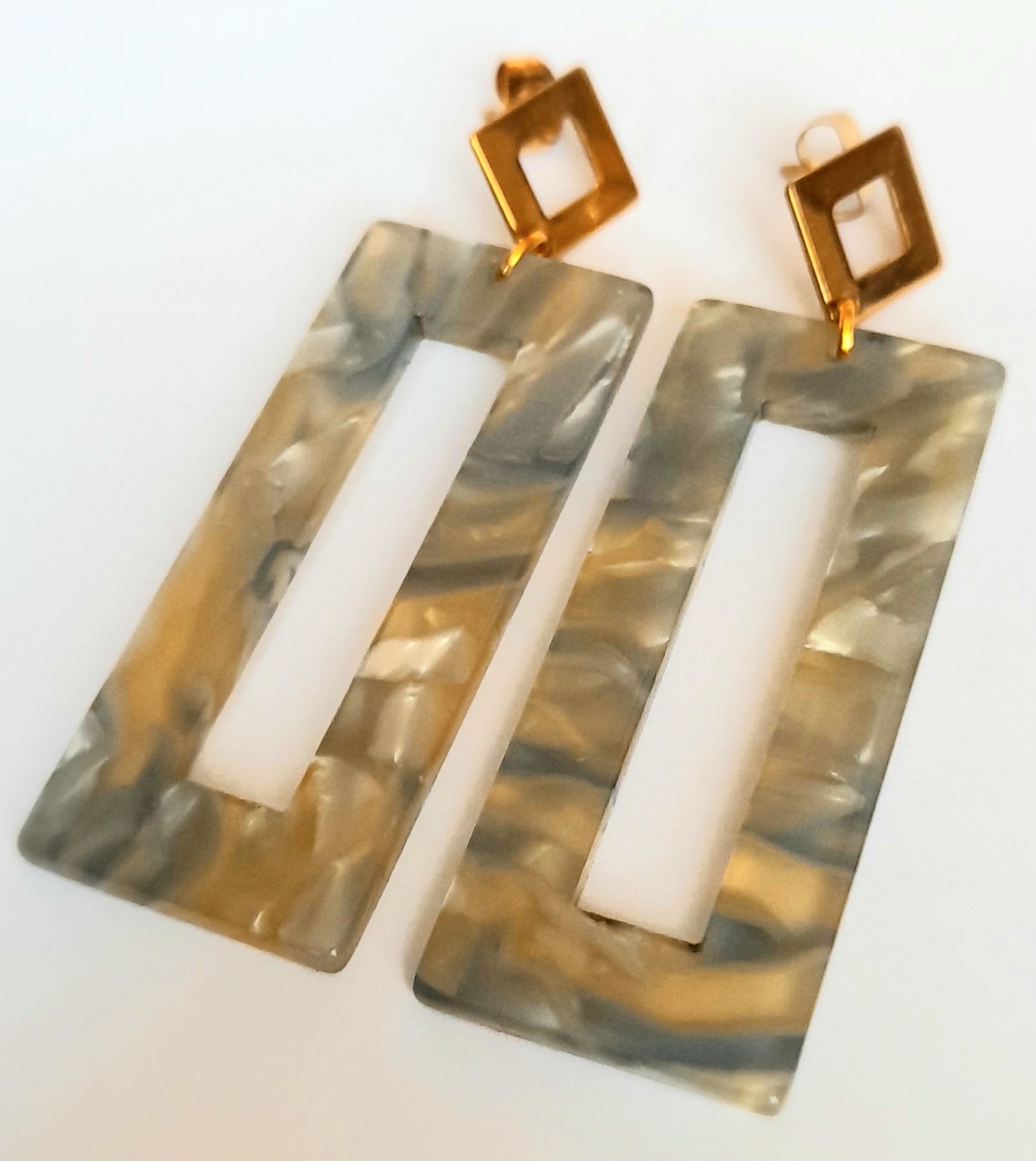 AROS RESINA MARMOLEADA RECTANGULAR - 1