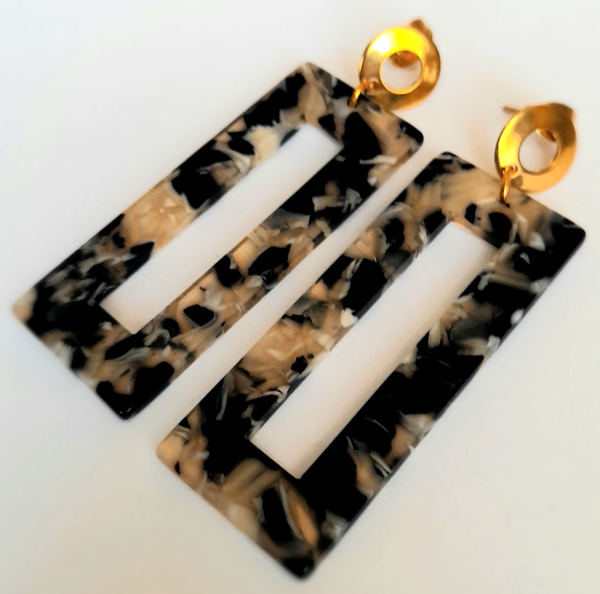 AROS RESINA MARMOLEADA RECTANGULAR - 1