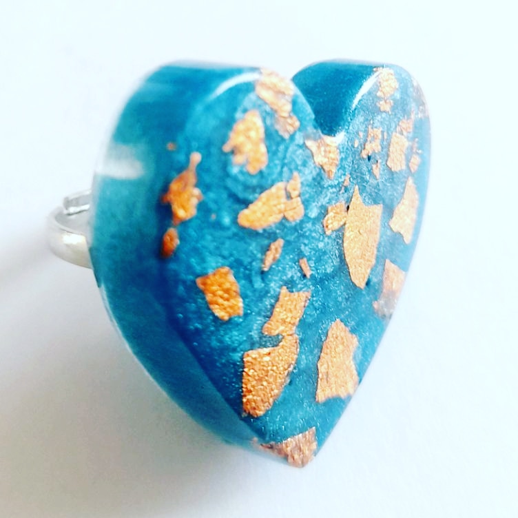 ANILLO CATHALIFAUDJOYAS RESINA TURQUESA - 1