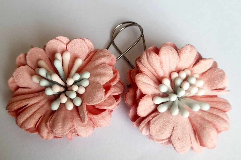 AROS CATHALIFAUDJOYAS FLOR PISTILOS ACERO - 1