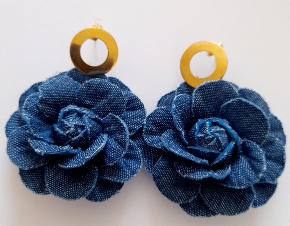 AROS CATHALIFAUDJOYAS MEZCLILLA CON TOPES DE ACERO - 1