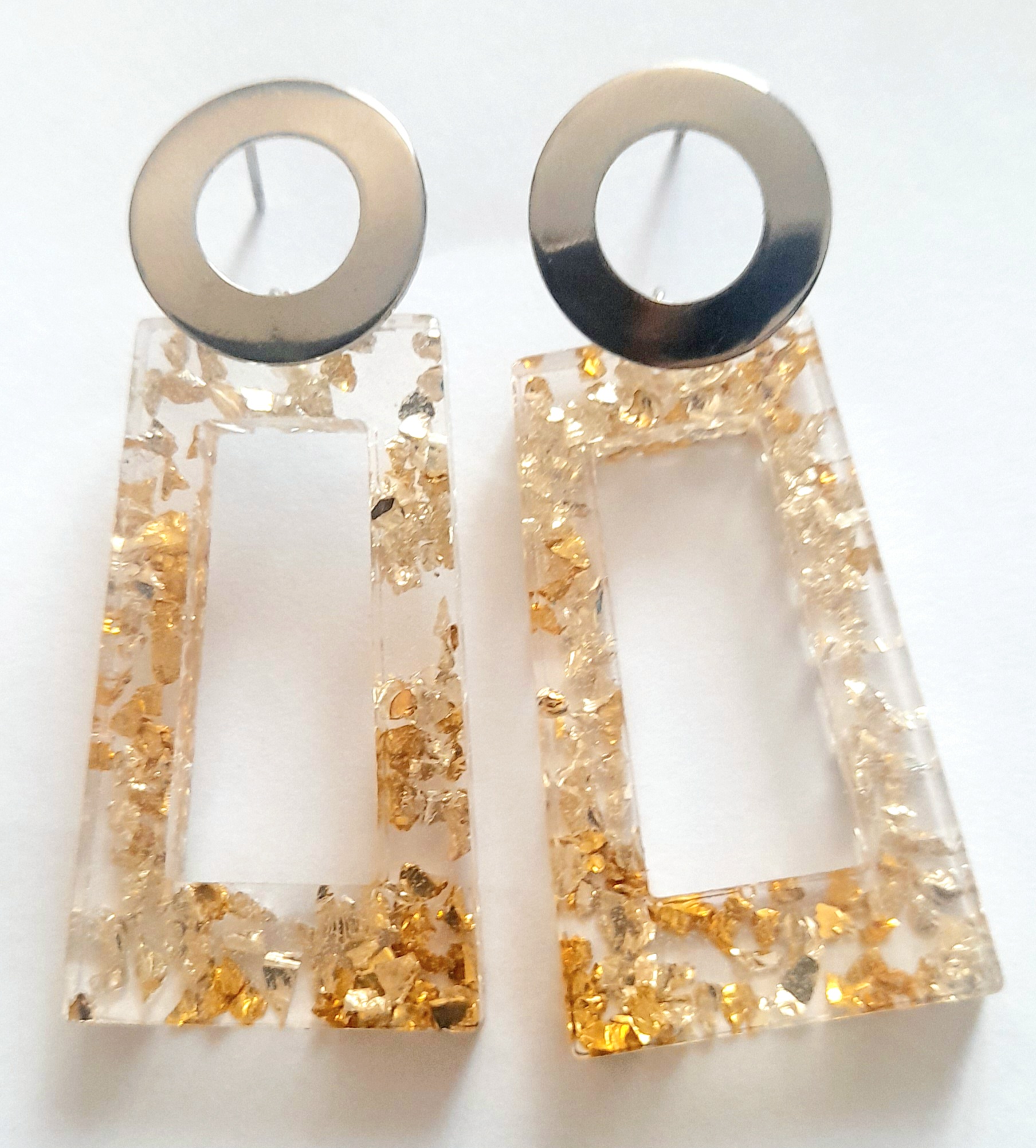 AROS CATHALIFAUDJOYAS RESINA Y PIEDRAS METALICAS ACERO - 1