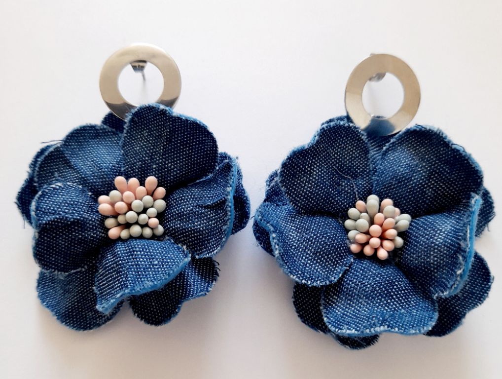 AROS CATHALIFAUDJOYAS MEZCLILLA CON TOPES DE ACERO - 1