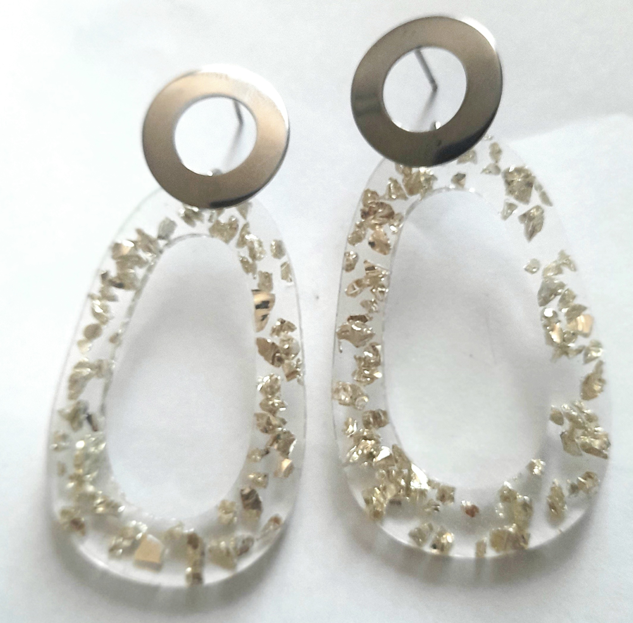 AROS CATHALIFAUDJOYAS RESINA Y PIEDRAS METALICAS ACERO - 1