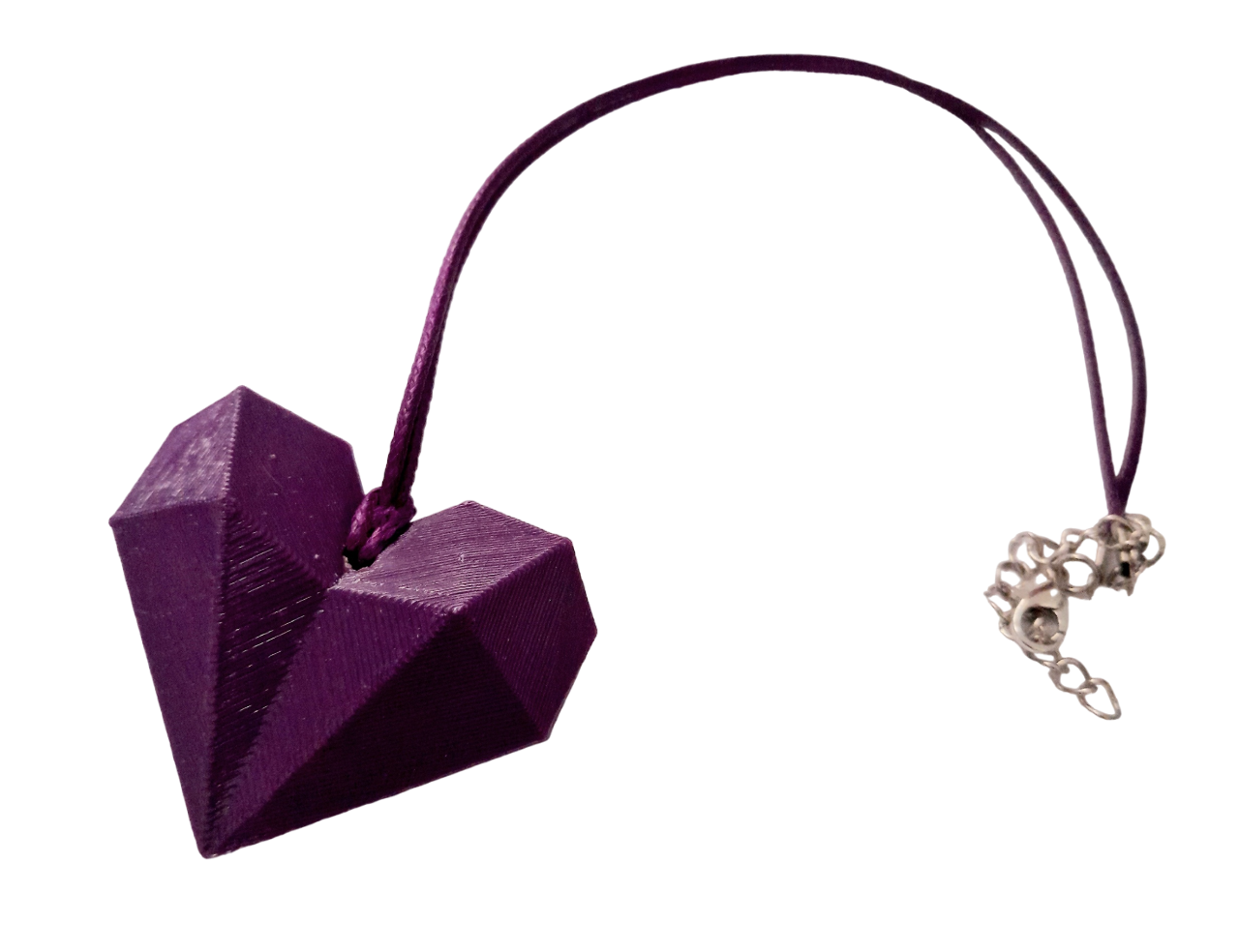 COLLAR CATHALIFAUDJOYAS CORAZON GEOMETRICO IMPRESIÓN 3D - 1