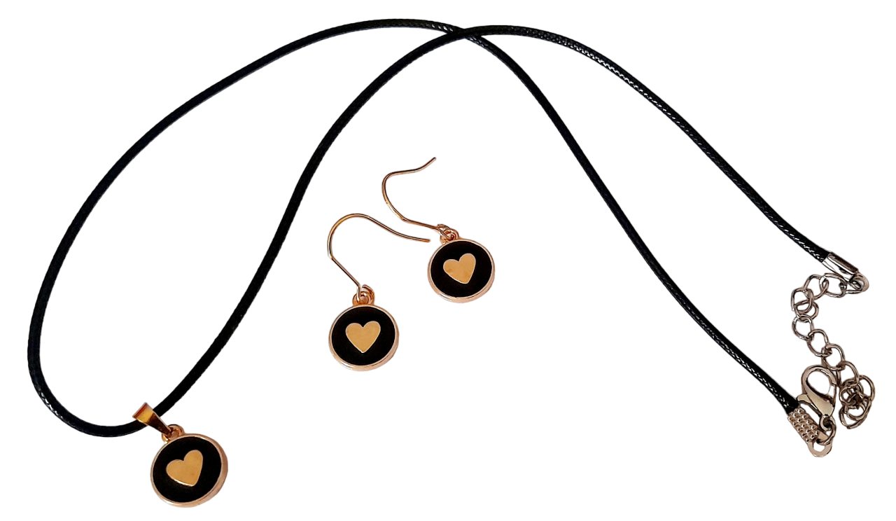 CONJUNTO CATHALIFAUDJOYAS CORAZONES - 1