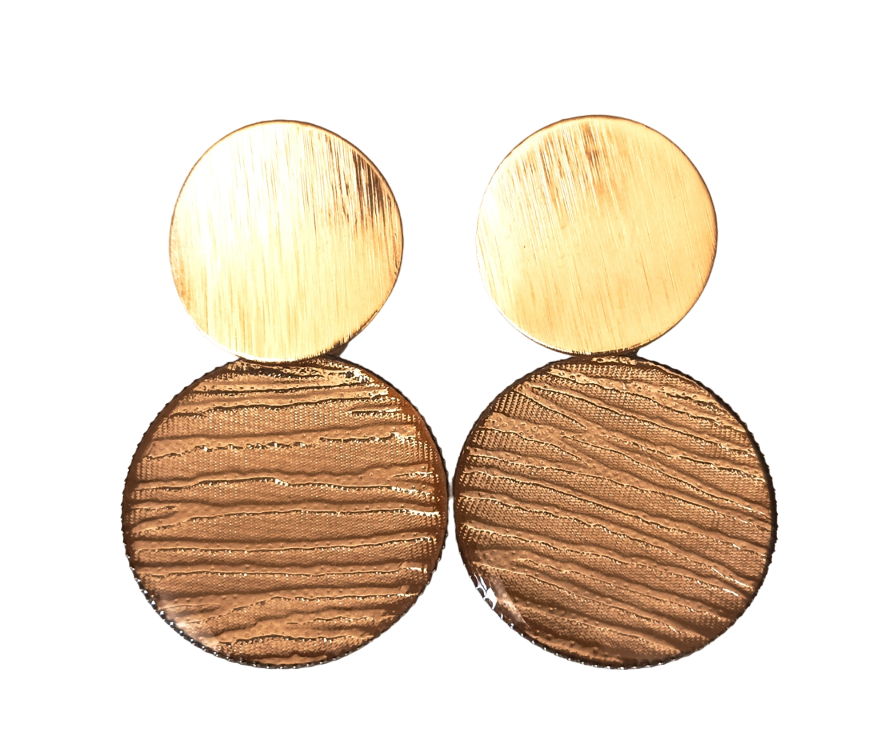 AROS CATHALIFAUDJOYAS ECOCUERO RESINA ACERO - 1