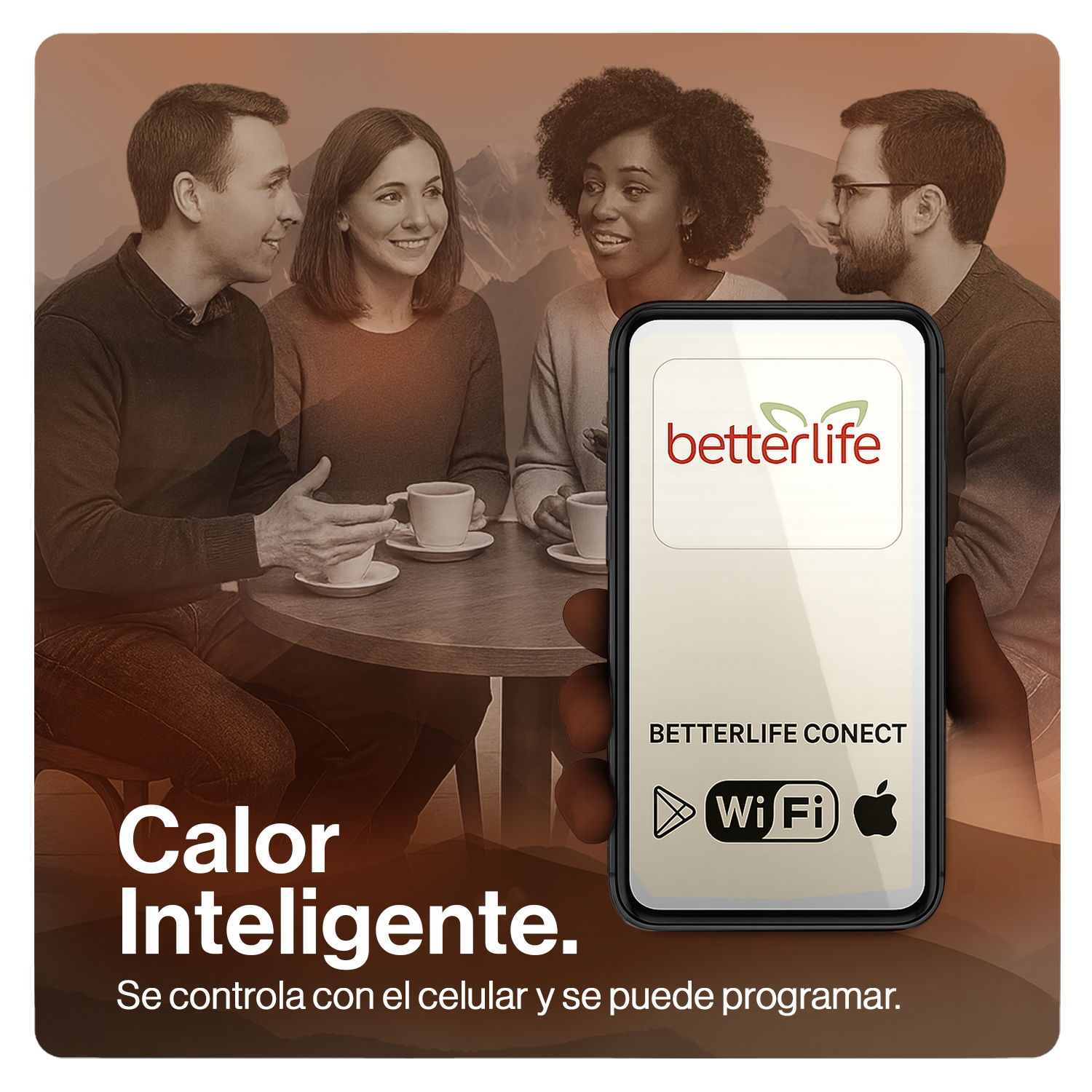 TERMOVENTILADOR BETTERLIFE DIGITAL WI-FI BLPTC1500W 15 M² - 7