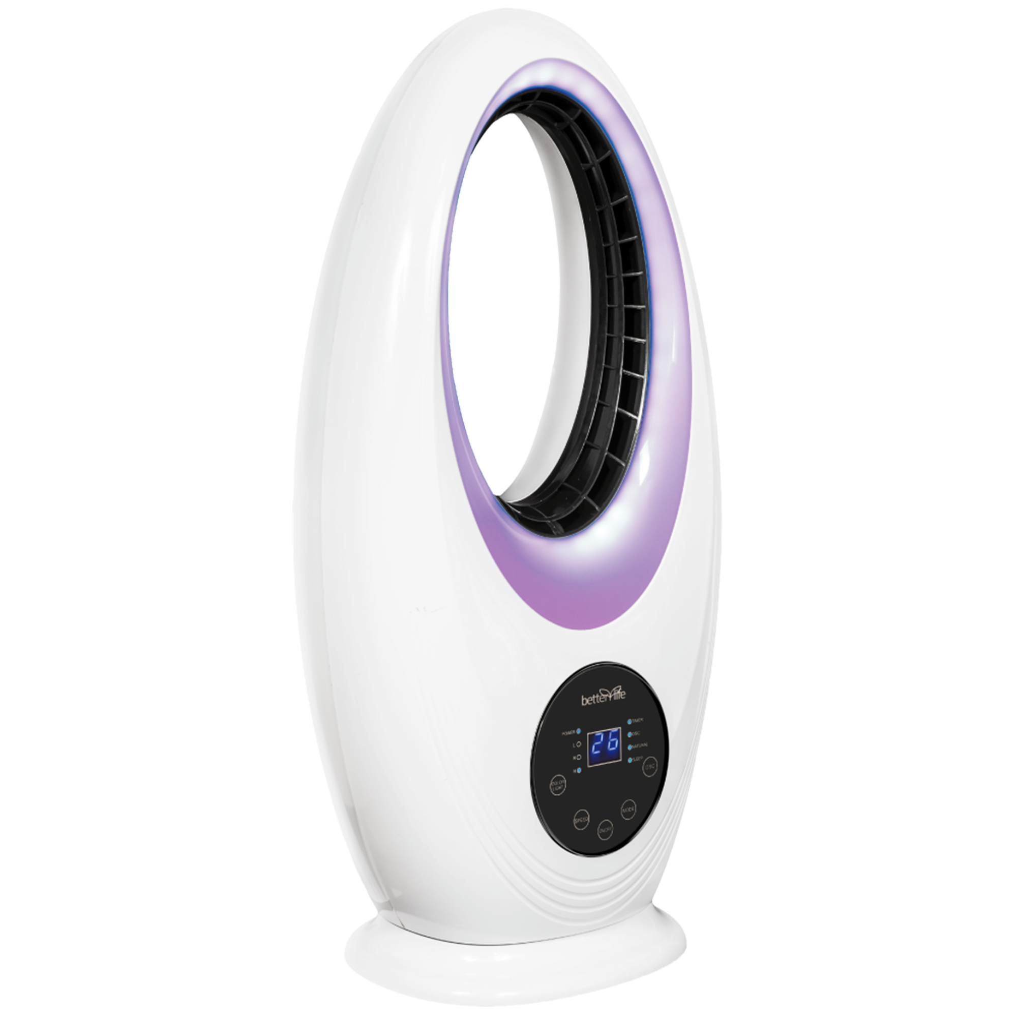 VENTILADOR BETTERLIFE SIN ASPAS CON LUZ LED BLBL48L - 3