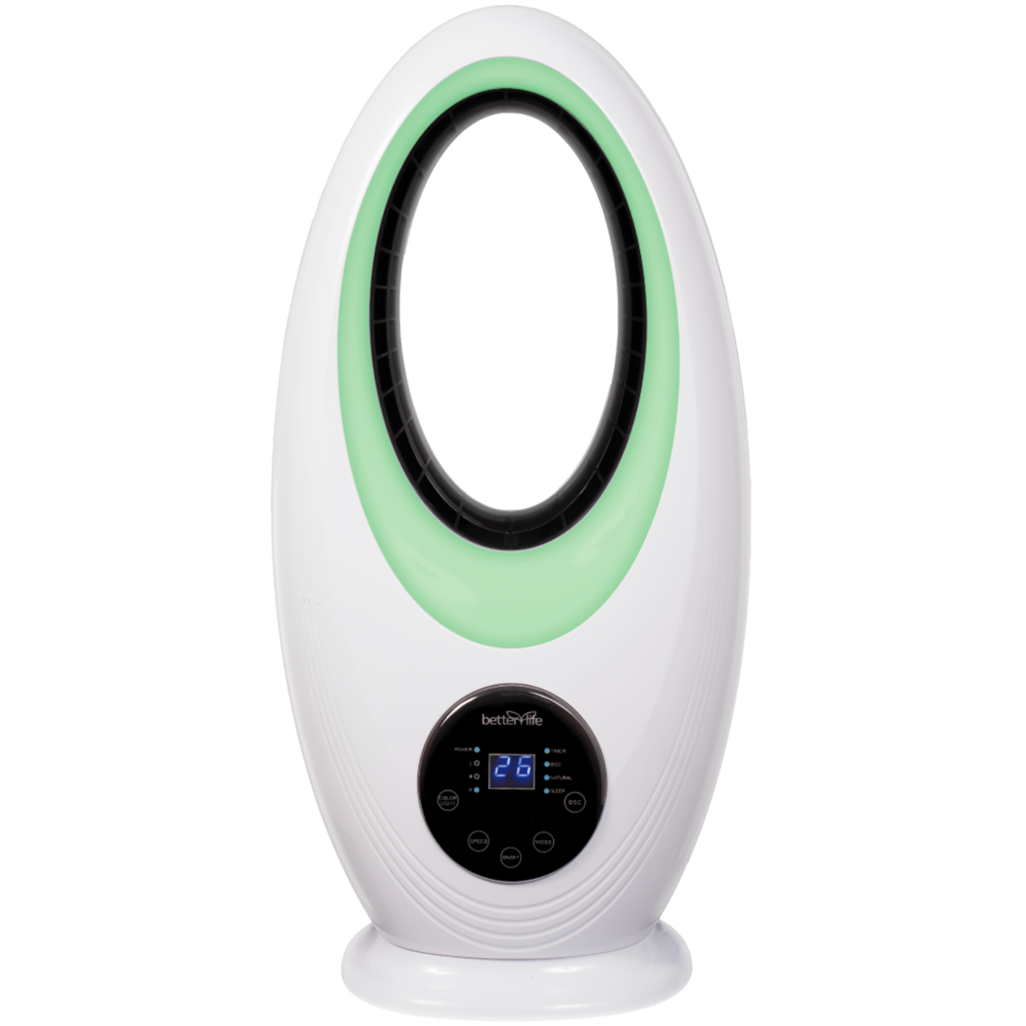 VENTILADOR BETTERLIFE SIN ASPAS CON LUZ LED BLBL48L - 4