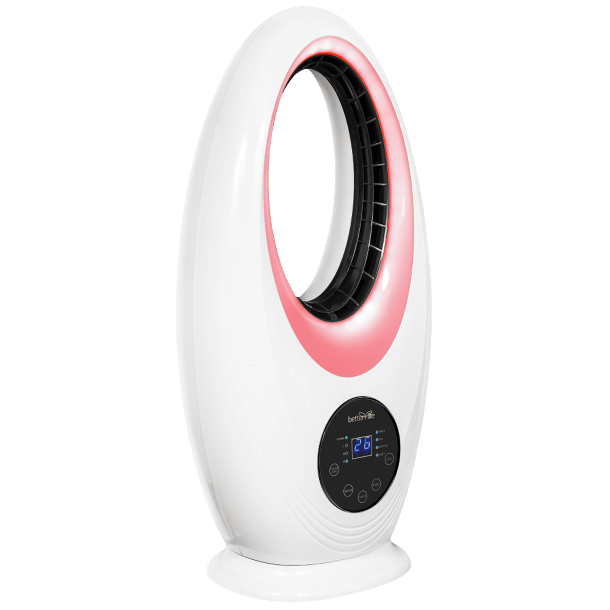 VENTILADOR BETTERLIFE SIN ASPAS CON LUZ LED BLBL48L - 5